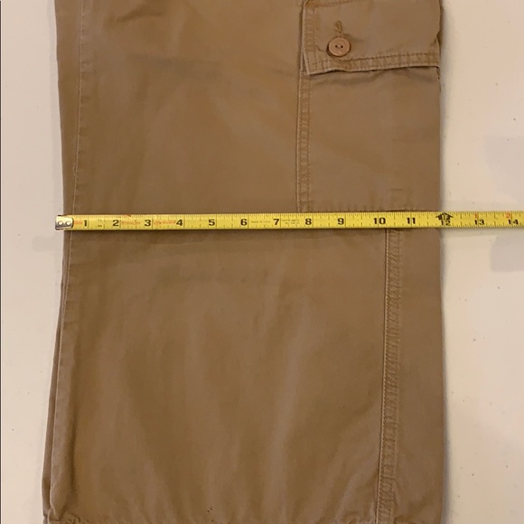 Khaki Cargo Pants w Draw-String Low Slouch Sz LG - Picture 3 of 8